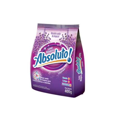 LAVA ROUPAS ABSOLUT 400 GRAMAS LAVANDA 080826