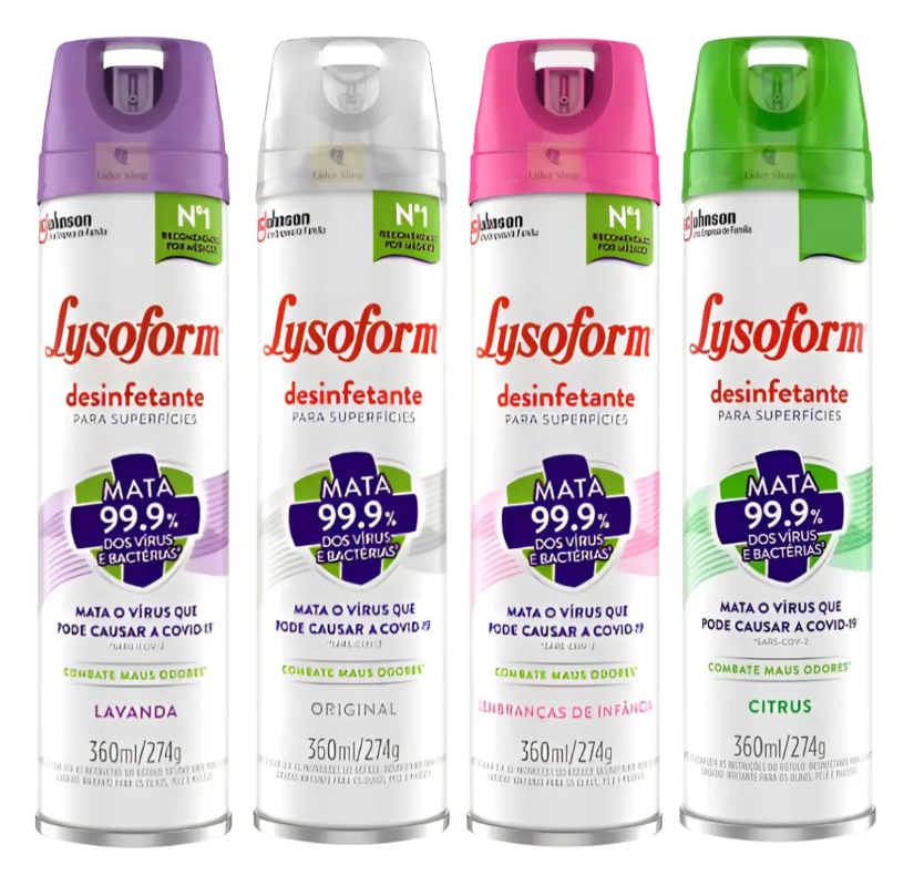 LYSOFORM DESINFETANTE PARA SUPERFICIES - MATA O VIRUS DA COVID